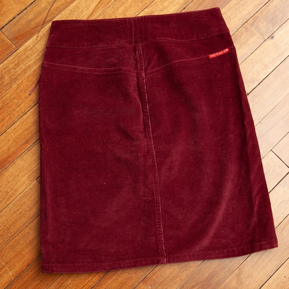 Maroon Corduroy Skirt - Picture 5 of 7